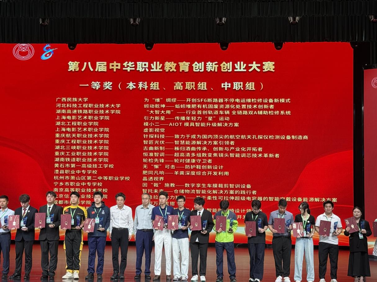 【喜讯】我院学子荣获第八届中华职业教育创新创业大赛全国现场总决赛一等奖-应用技术学院